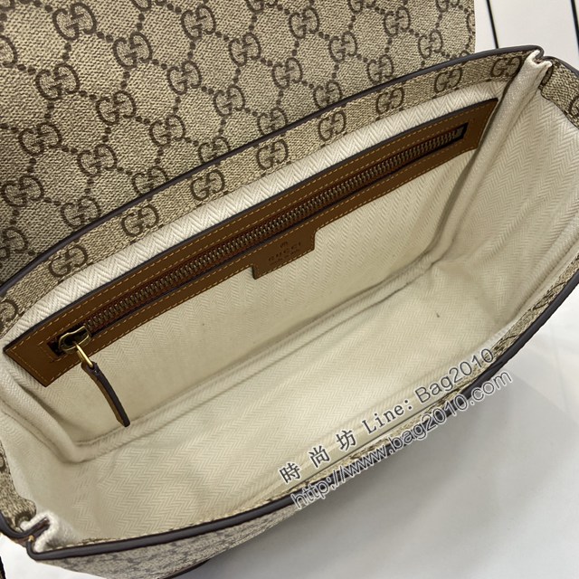 Gucci專櫃古馳最新款Emblem系列男士單肩斜挎包 jh2590型號：821154